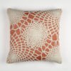 Abstract Textured Orange Cotton Cushion Cover