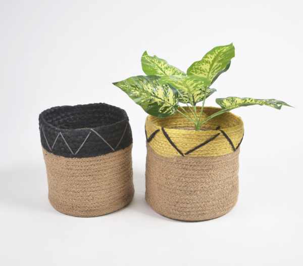 Braided Jute Basket (Set of 2)