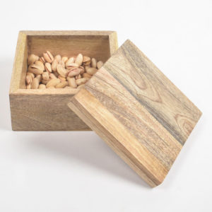 Minimal Raw Mango Wood Storage Box