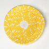 Handwoven Sunshine Yellow Round Wall Plate