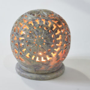 Hand Carved Soapstone Dome Tealight Holder