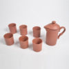 Terracotta Drink Dispenser & Pitchers (Set of 6 glasses & 1 jug)