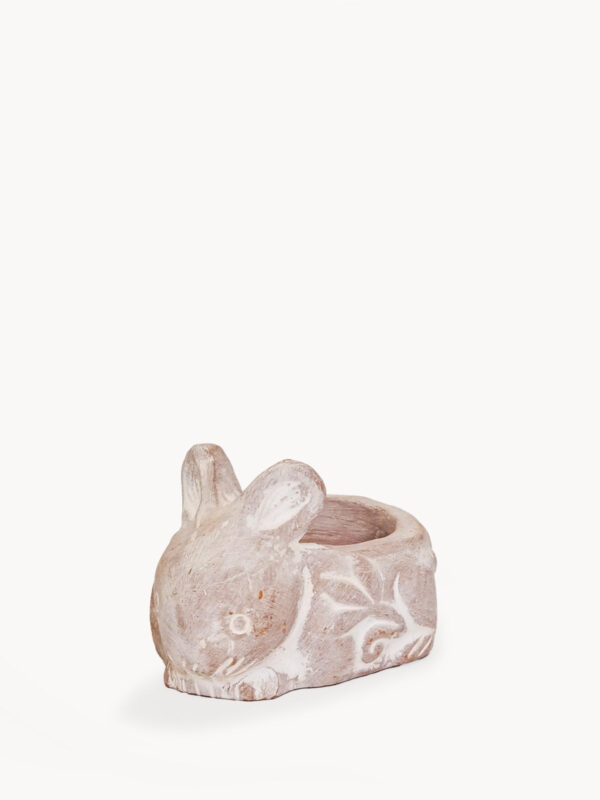 Terracotta Tea Light Candle Holder – Rabbit