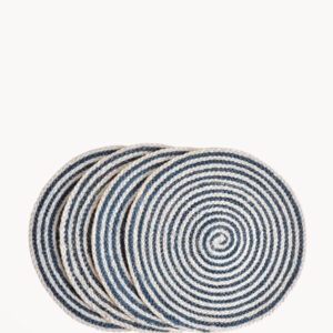 Kata Spiral Placemat – Blue (Set of 4)