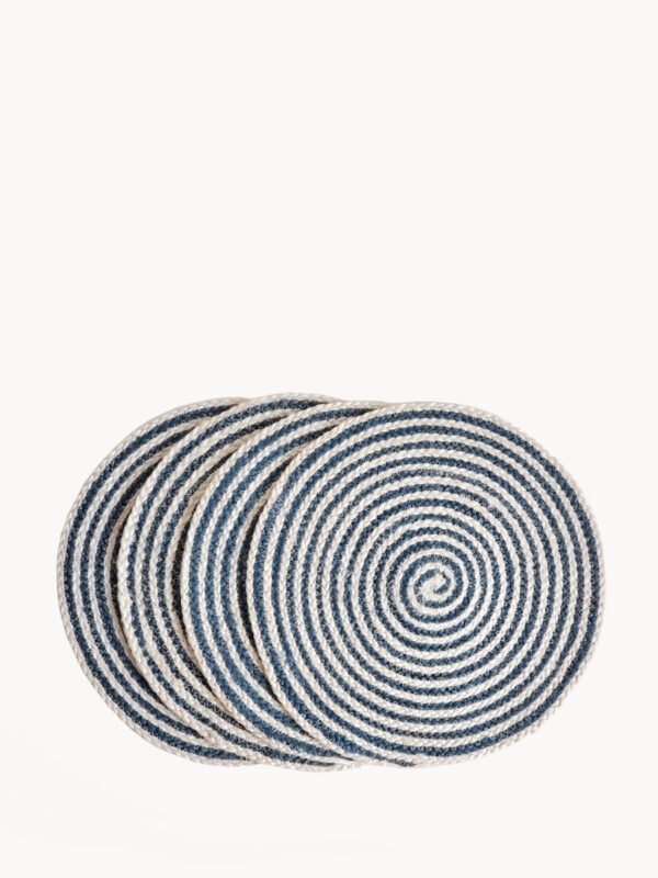 Kata Spiral Placemat – Blue (Set of 4)